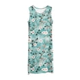 thumbnail image 2 of Juesizh Nightgowns for Women Plus Size Round Neck Loungewear Comfy Loose Casual Print Sleeveless Sleepwear, S-5XL, 2 of 5