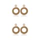 thumbnail image 2 of Guardurnaity Artículos trenzados de ratán vintage Pendientes estilo bohemio Estilo de anillo de joyería estilo de anillo 2piezas Guardurnaity CBP200928, 2 of 6