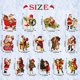 thumbnail image 4 of 45 UNIDS Colgantes del árbol de Navidad con 10 m Cuerda Santa Claus Letrero colgante de madera Feliz Meterk Colgantes Colgantes, 4 of 6