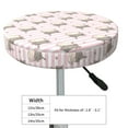 thumbnail image 4 of KLL Heart Cat Round Bar Chair Cushion Cover 14 inch ,Bar Stool Protector with Elastic, Soft Washable, 4 of 6