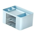 thumbnail image 3 of GUOOL Organizer Pencil Storage Box with Drawers Multifunctional for Home Decor Desktop Blue, 3 of 9