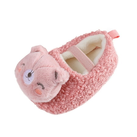 

Eashery Baby Girls Boys Shoes Non-Slip Rubber Sole Toddler First Walker Shoes Non-Slip First Walkers Toddler Sandals Boy (Pink 4.5 )