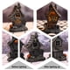 thumbnail image 4 of Bewildely Escultura de resina de casa de calavera de calabaza para Halloween, escritorio con luz, jardín, hogar, habitación, fiesta, adornos Kits de decoración para fiestas, 4 of 6
