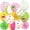 Green, variant on 16Pcs Summer Party Decorations Paper Lanterns Pom Poms Hanging Swirls - Luau Beach Pool Hawaiian Tropical Hanging Decor for Home Birthday Outdoor Indoor