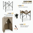 thumbnail image 6 of EAGLE PEAK Flex Compact 4x4 Pop-up Canopy Privacy Dressing Room,Brown, 6 of 9