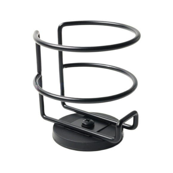 Maytalsory Black Scratch Resistant Magnetic Cup Holder For Refrigerators And Lawn Mowers Yachts Cans Etc. Black Bottom suction