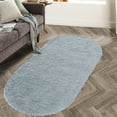thumbnail image 2 of YEERSWAG 2.6x5.3ft Oval Fluffy Area Rugs for Bedroom Living Room Soft Shaggy Rug Machine Washable Non-slip, 2 of 9