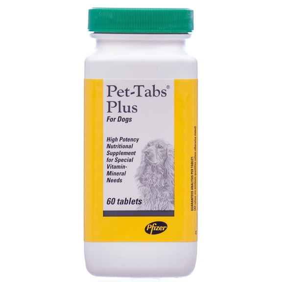 Pet Tabs Plus Advanced Formula Vitamin Supplement, 60 Count