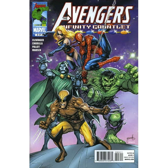Avengers And the Infinity Gauntlet #3 VF ; Marvel Comic Book