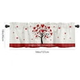 thumbnail image 2 of Overfox Valentine's Day Window Valances Rod Pocket Valance Drapes for Living Room Bedroom Curtain Decoration 54x18in, 2 of 3