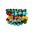 thumbnail image 2 of 7.5" Assorted Colors and Shape Glass Bead Bracelets (Dozen), 2 of 2