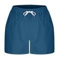 thumbnail image 7 of Luvrsol Shorts for Women Quick Dry Breathable Solid Short with Elastic Waistband Drawstring No Pocket, Size S-2XL, 7 of 7