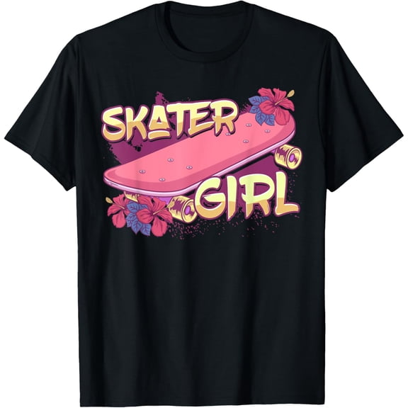 Exquisite and comfortable-Skater Girl Skateboard Skateboarding T-Shirt