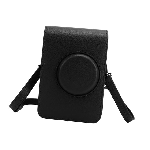 Bolso Para Cámara Retro Funda De Cuero PU Correa Ajustable Suave