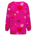 thumbnail image 5 of Women's Valentine Cardigan Lightweight Crew Neck Heart Printed Coat, 5 of 5