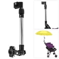 thumbnail image 2 of Qiilu Support de Parapluie Rétractable pour Poussette Bébé en Acier Inoxydable, Support de Parapluie Rétractable, Support de Parapluie MBC, 2 of 8