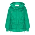 thumbnail image 4 of XFLWAM Women's Winter Thicken Puffer Coat Casual Quilted Jackets Warm Padded Down Hood Winter Outerwear Green XXL, 4 of 6