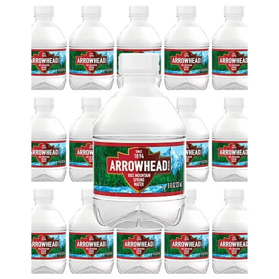 Diamond coast Arrowhead spring water 8 fl oz, total 15 bottles, total 120 fl oz