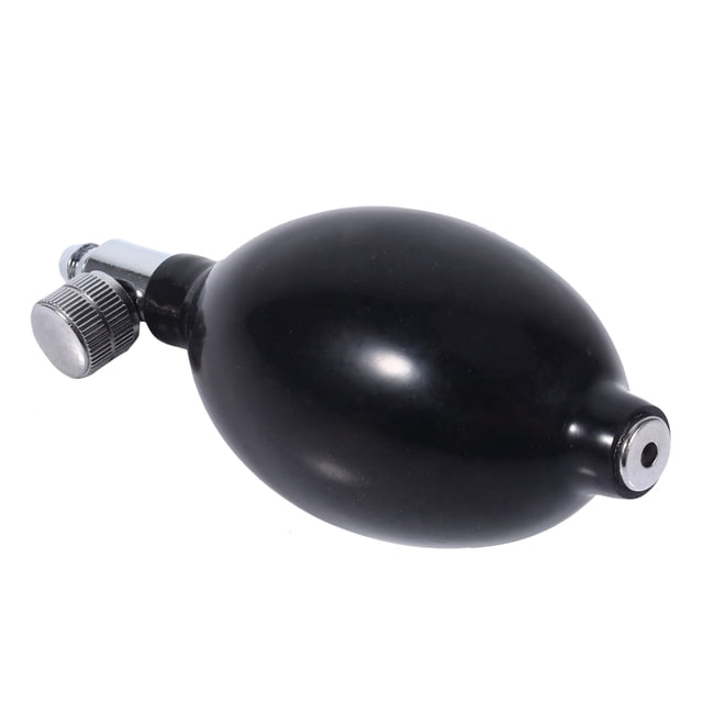 Bombilla De Látex De Presión Arterial De Inflado Manual Negro De Repuesto Con Válvula De Liberación De Aire