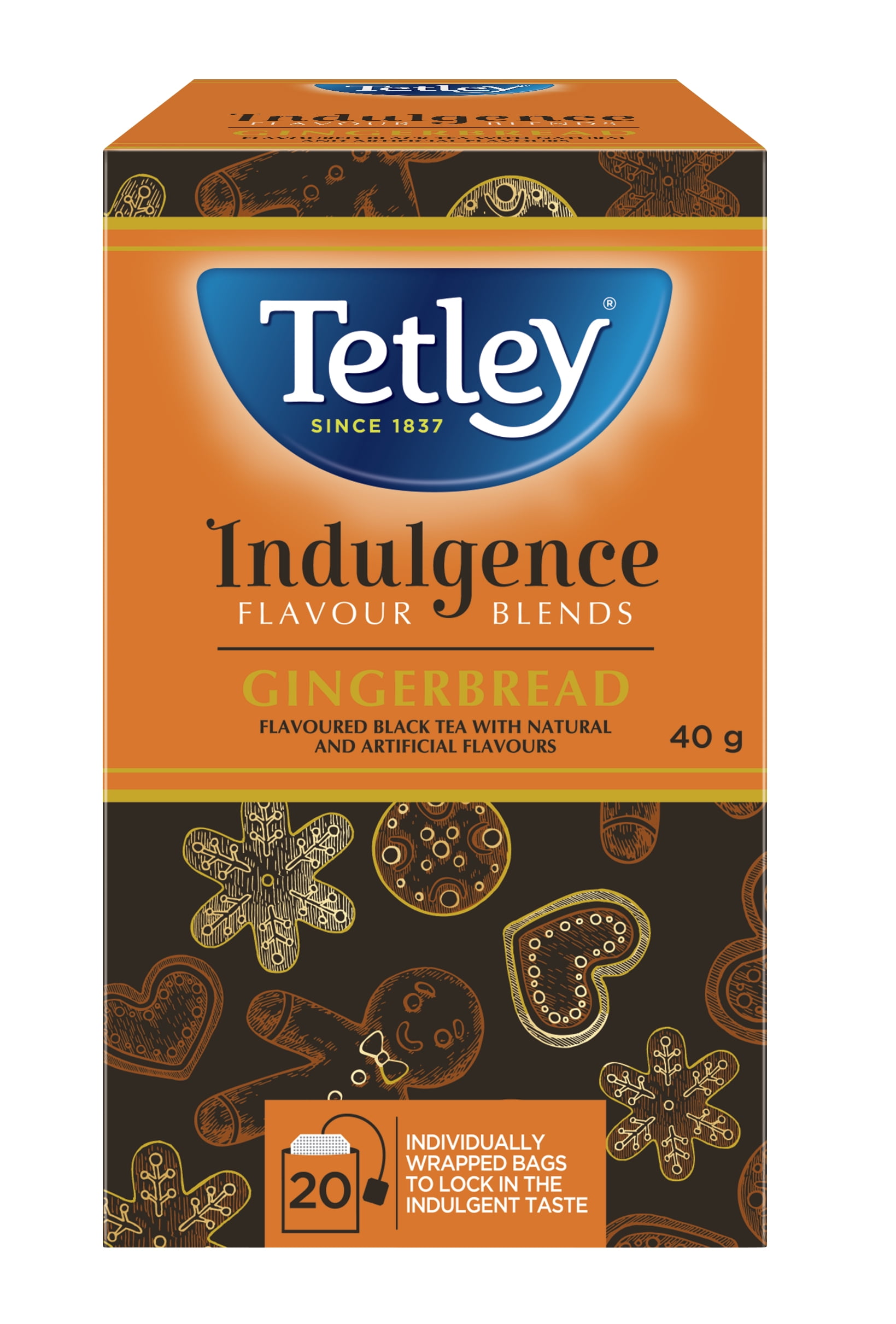 Gingerbread Tea Co Tetley Gingerbread tea 20ct, Tetley gingerbread tea - Walmart.ca