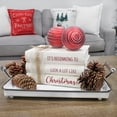 thumbnail image 3 of AuldHome Design Christmas Faux Book Stack; Decorative Holiday Book Set w/ Burlap Ribbon Wrap, 3 of 8