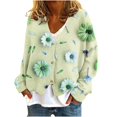 thumbnail image 2 of LOVZFMLL Cardigan pour Femmes Cardigan Décontracté à Boutons Veste Manteau de Mode Imprimée, 2 of 5