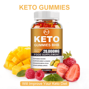 Minch Keto BHB 20000mg Gummies Weight Managerment Fat Burning Diet Supplement, 60 Count