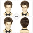 thumbnail image 2 of Men's wigs short hair, men's wig replacement wigs realistic men's wigs, synthetic wigs for men's Christmas daily wear, 2 of 7
