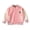 Pink, variant on Boys Girls Varsity Baseball Jacket Zip Up Bomber Jacket for Toddler Kid (Grey,18-24 Months)