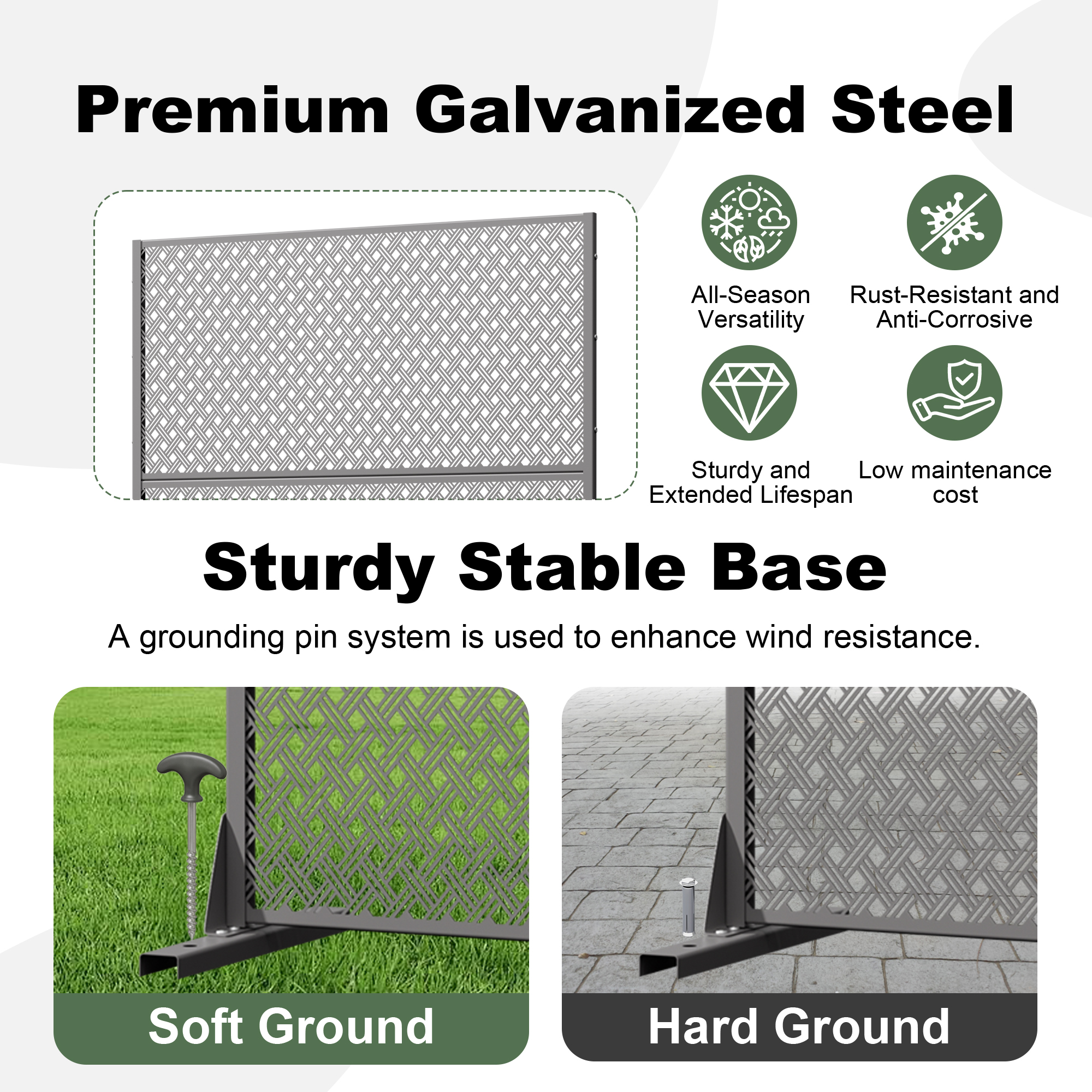 Outdoor Metal Privacy Screen
