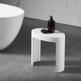 thumbnail image 3 of Ancona 17 in. Shower Bench in Pure Acrylic Stone in Matte White, 3 of 6
