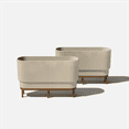 thumbnail image 1 of Veradek Demi Series Raised 30" Long Plastic-Stone Planter, 1 of 8