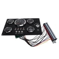 thumbnail image 3 of Dashboard Gauge Set, Fuel Level Oil Pressure Water Temp Voltage Meter Timely Alarm Universal Ignition Indicator  For Boat Yacht, 3 of 8