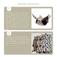 thumbnail image 3 of Hamac pour Rats Fait Main Garde au Chaud Lit Suspendu Maison Multifonction en Polaire pour Hamster Écureuil Taches Roses 34*34, 3 of 5