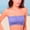 Purple, variant on TEVEQ Strapless Push Up Bras for Women Strapless Bandeau Bra Padded Strapless Bralette Bra Seamless Tube Top Stretchy Casual Crop Top Going Out Summer Tank Basic Short Shirt Women Strapless Bra Size
