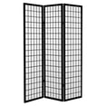 thumbnail image 2 of Oriental Furniture 6 Ft Tall Canvas Window Pane Room Divider, rosewood color, 6 panel, 2 of 2
