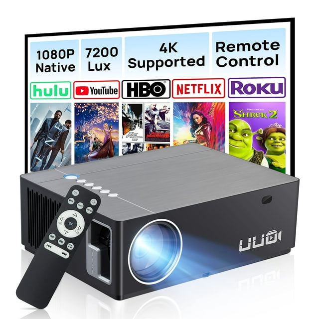 Proyector UUO 4K nativo 1080P 300" ±50° compatible con Keystone