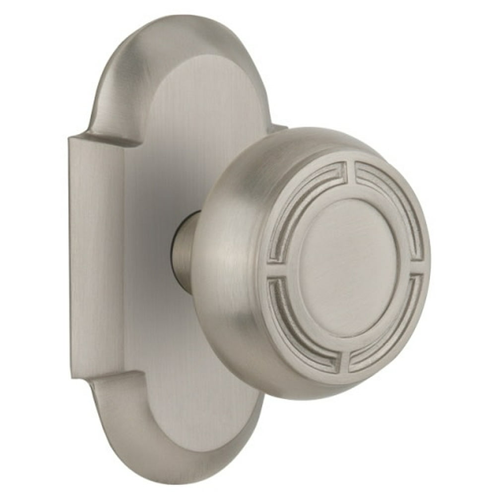 Nostalgic Warehouse Mission Door Knob with Cottage Plate