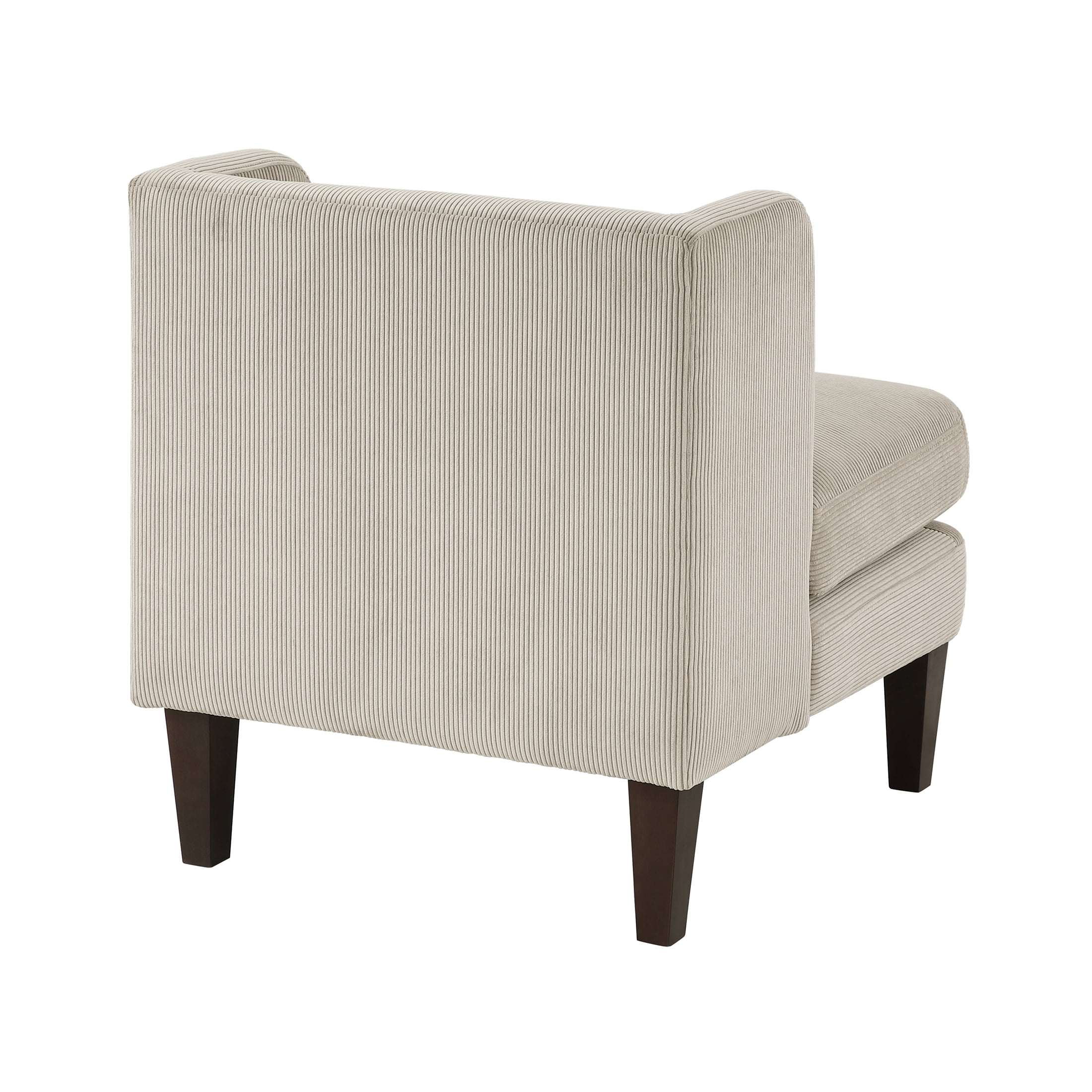 OakvillePark Terncliffe Corduroy Accent Chair with Pillow, Taupe