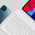 thumbnail image 4 of Cordless Keyboard, Silent Design, Multimedia Function Keys, Portable BT Keyboard for IOS Tablet Computer Phone, Widely Compatible, Durable and Stylish Appearance, 4 of 7