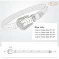 thumbnail image 7 of Rhinestone Studded Belt for Men Women, Western Leather Belt for Cowgirl Cowboy Vintage Bling Belt for Pants Dress, 7 of 7