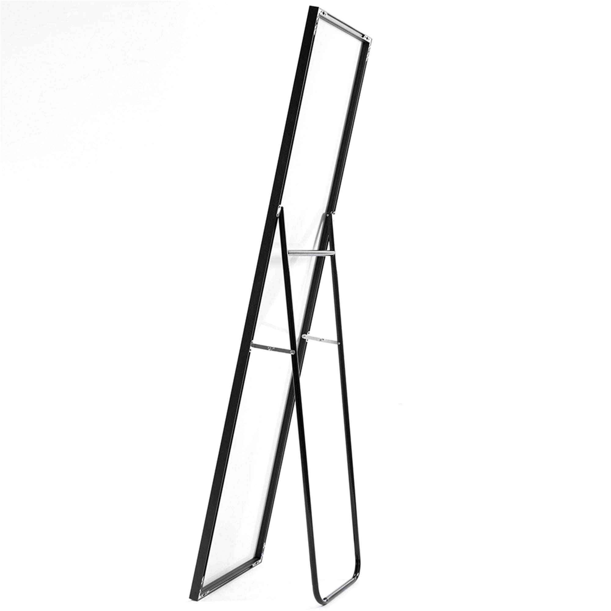 Kepooman 65"x 24" Wall Mounting Full Body Mirror, Full Length Mirror with Stand, Floor Mirror for Bedroom, Black Kepooman 65"x 24" Wall Mounting Full Body Mirror, Full Length Mirror with Stand, Floor Mirror for Bedroom, Black