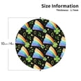 thumbnail image 2 of KLL Watercolor St Patrick Day Drink Coasters Set of 4,PU Leather Absorbent Coasters Set Decorative Coffee Cup Coasters Housewarming Gift for Home Decor-Round Shape, 2 of 6