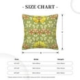 thumbnail image 4 of Square Throw Pillow Covers with Core, Colorful Butterfly Floral Design Pillows for Sofa Beds, 20" x 20" Multicolor, 4 of 9