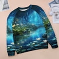 thumbnail image 6 of Butterfly Women's Floral Printed Sweatshirt Long Sleeve Crewneck Casual Loose Vintage Graphic Pullover Tops, 6 of 7