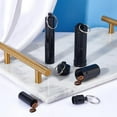 thumbnail image 2 of 4pcs Black Aluminium Alloy Detachable Small Multi-use Box Waterproof and Smell Proof Metal Tube with Iron Key Ring Container Holder Bottle Tube Container, 2 of 6