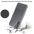 thumbnail image 3 of For Samsung Galaxy S21 FE /Fan Edition Hybrid Transparent Thick TPU Rubber Silicone Simple Basic Minimalistic Shockproof Slim Back Cover ,Xpm Phone Case [Clear], 3 of 8