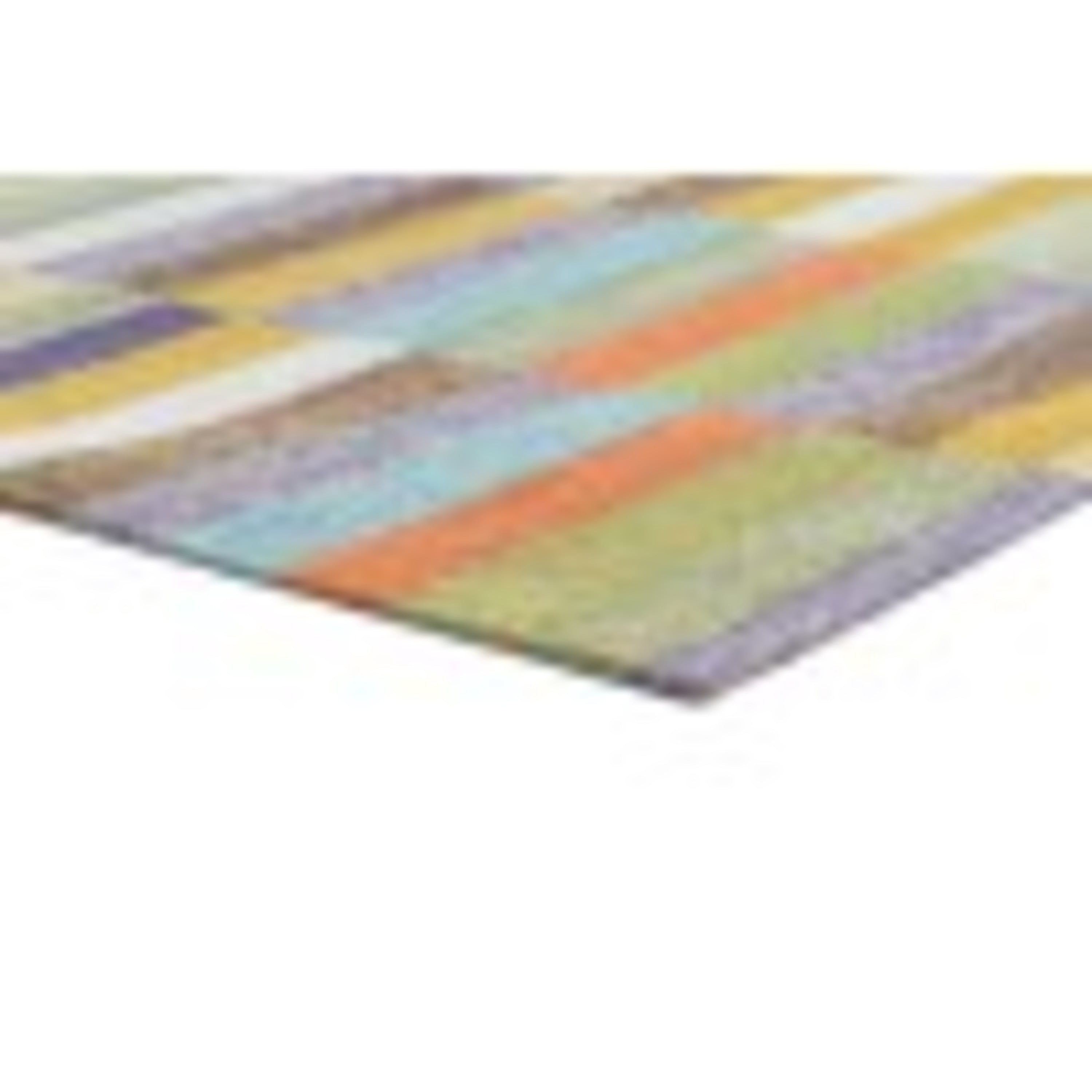 Contemporary 7x10 Area Rug (6'7'' x 9'6'') Colorblock Multi-Color Living Room Easy to Clean