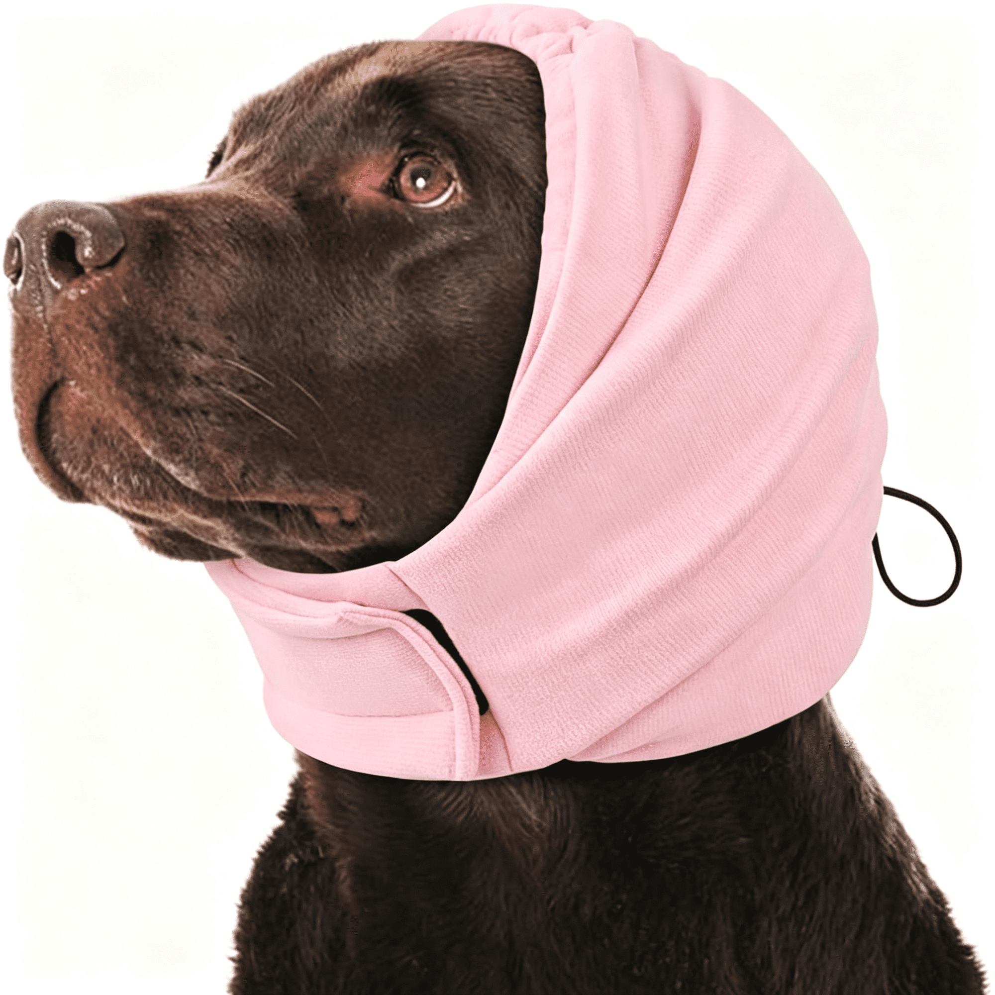 XIRQI Dog Calming Hoodie Soft & Adjustable No Shake Ear Wrap for Dogs Hematoma Noise Protection Dog Head Muffs Anxiety Relief Ear Cover for Dogs for Fireworks Separation Drying Thunder