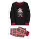 thumbnail image 3 of 2025 Nuevo conjunto de pijamas navideños a juego para la familia, pijamas navideños con estampado de cuadros y letras de gnomos, pijamas para papá, mamá y niños, 3 of 5